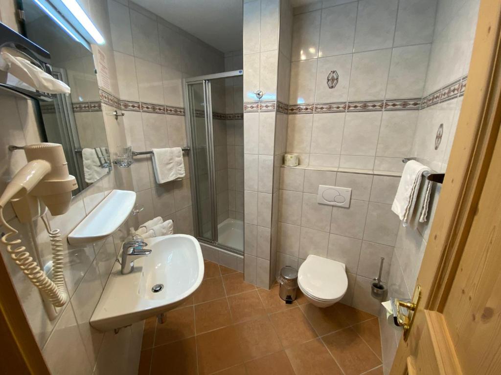 Kúpeľňa v ubytovaní Hotel Garni Gafluna