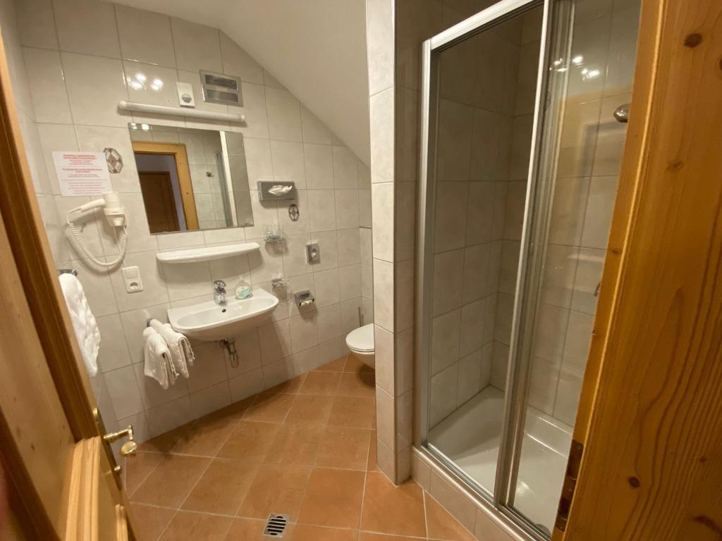 Kúpeľňa v ubytovaní Hotel Garni Gafluna