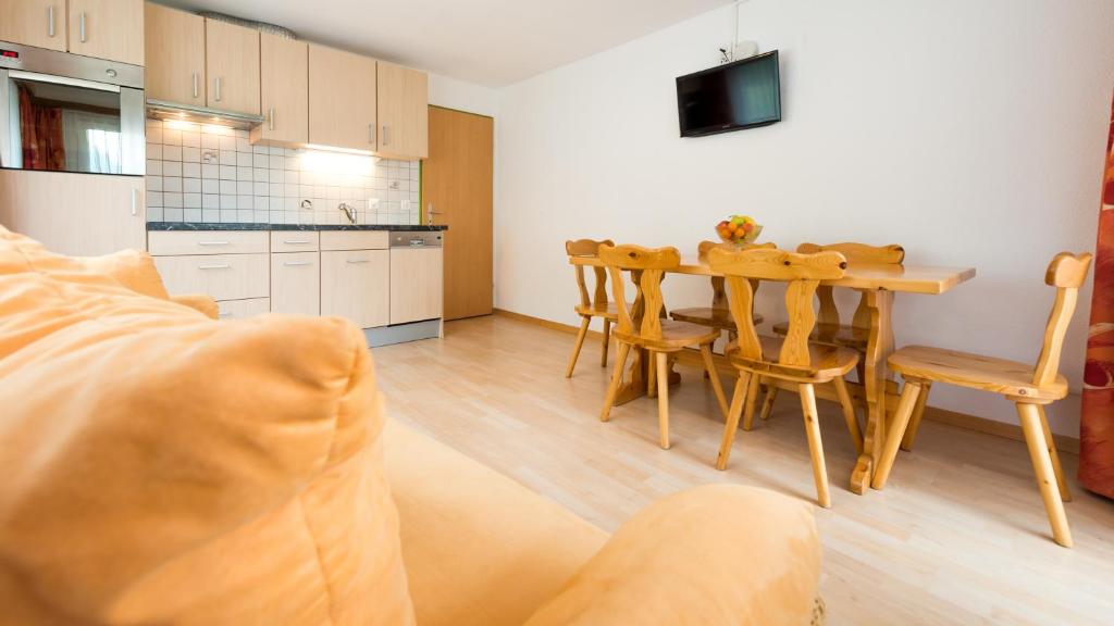 Kuchyň nebo kuchyňský kout v ubytování Apartments Atlas