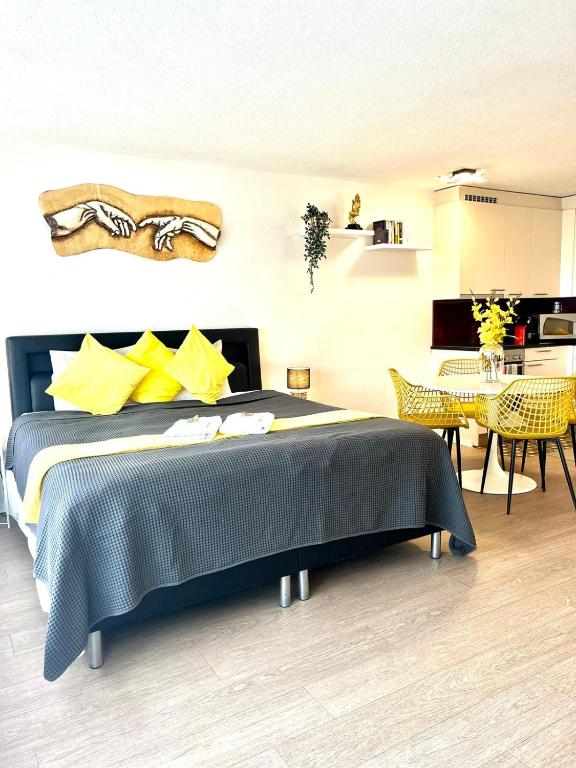 Postel nebo postele na pokoji v ubytování Little Penthouse ****