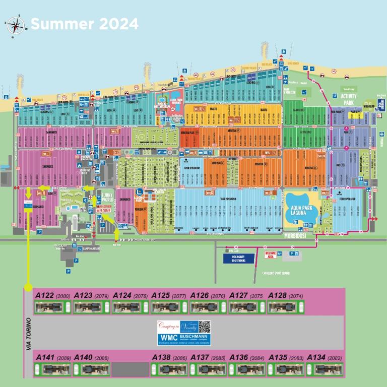 Půdorys ubytování WMC BUSCHMANN camping-in-venedig Wohnwagenvermietung at UNION LIDO Cavallino