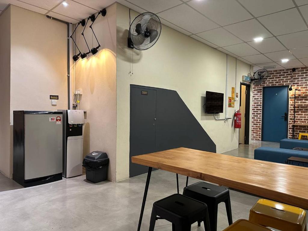 Kuchyň nebo kuchyňský kout v ubytování M-Stay Hostel