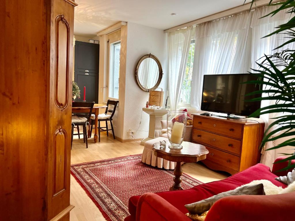 TV a/nebo společenská místnost v ubytování Romantic Space