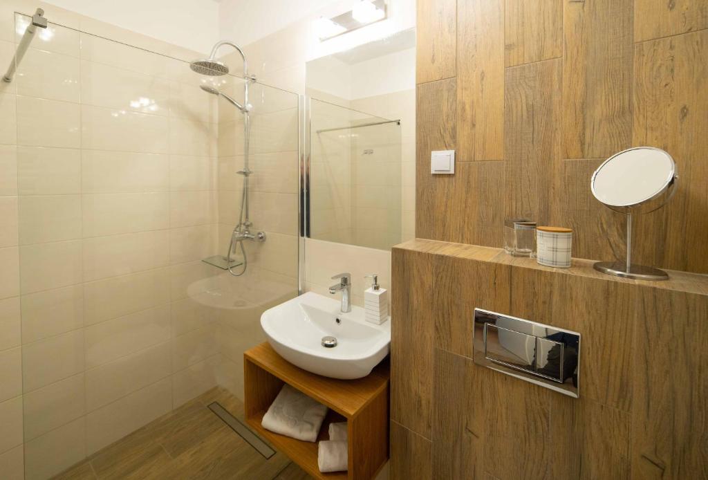 Kúpeľňa v ubytovaní 3D Spring Apartments Krakow