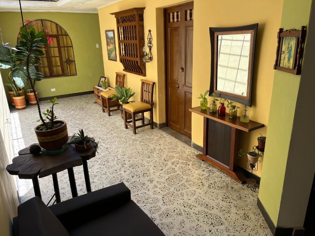 Posezení v ubytování Casa Grande Hostal