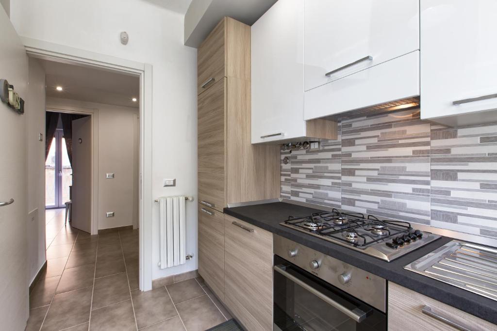 Kuchyň nebo kuchyňský kout v ubytování B&B Civico 1