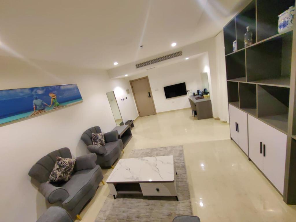 TV a/nebo společenská místnost v ubytování Wave View Hotel