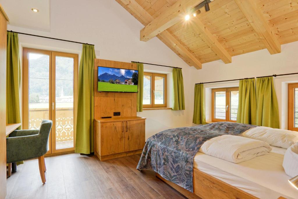Postel nebo postele na pokoji v ubytování Ferienhof Oberhuber