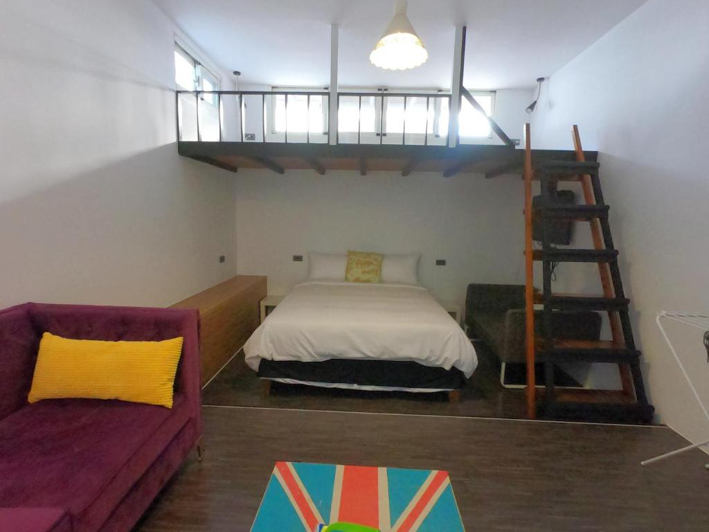 Postel nebo postele na pokoji v ubytování Nanwan Chilling Villa
