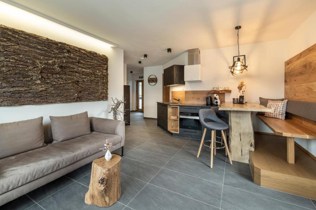 Kuchyň nebo kuchyňský kout v ubytování Holzlodge deluxe