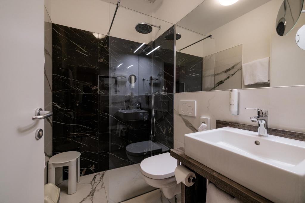Koupelna v ubytování Hotel Kolping