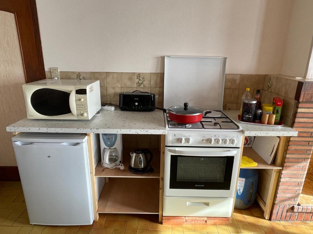 Kuchyňa alebo kuchynka v ubytovaní Longère Tourangelle