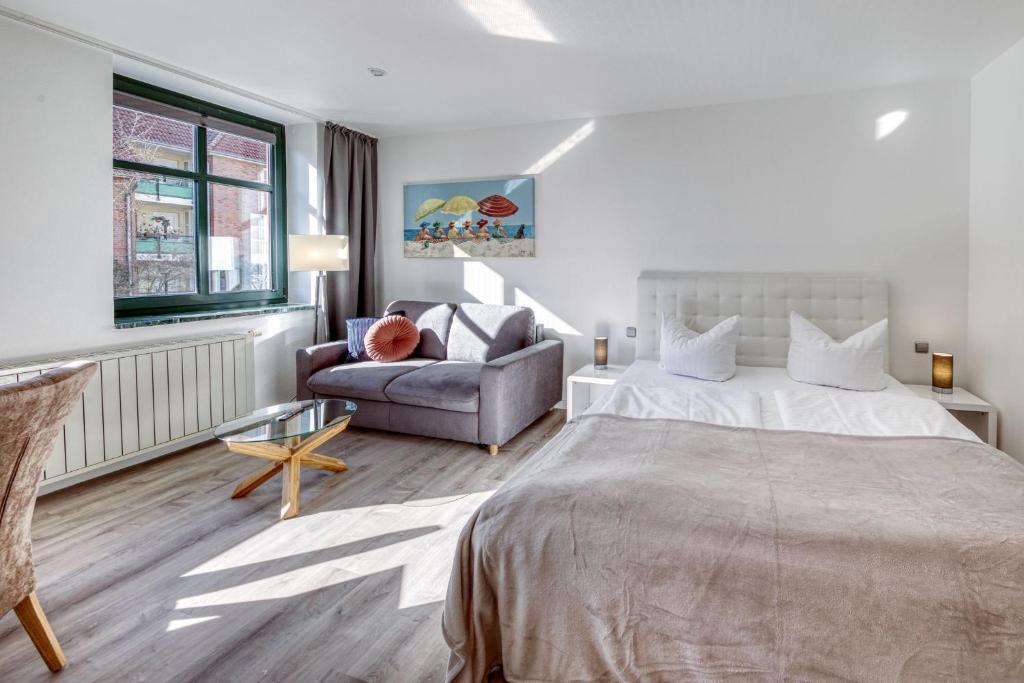 Postel nebo postele na pokoji v ubytování Haus Diana - Perlhuhn