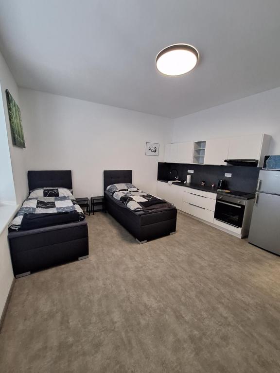 Kuchyň nebo kuchyňský kout v ubytování Apartmány Přerov 22