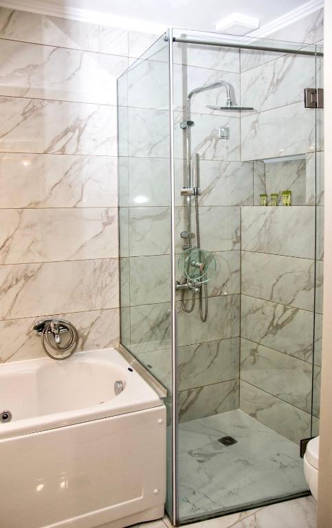 Koupelna v ubytování Arxontiko Hotel