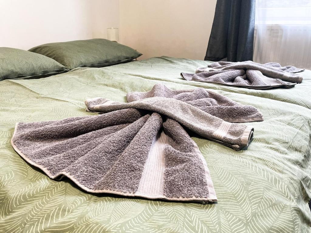 Postel nebo postele na pokoji v ubytování Apartmány Plzeň Zborovská 22 a