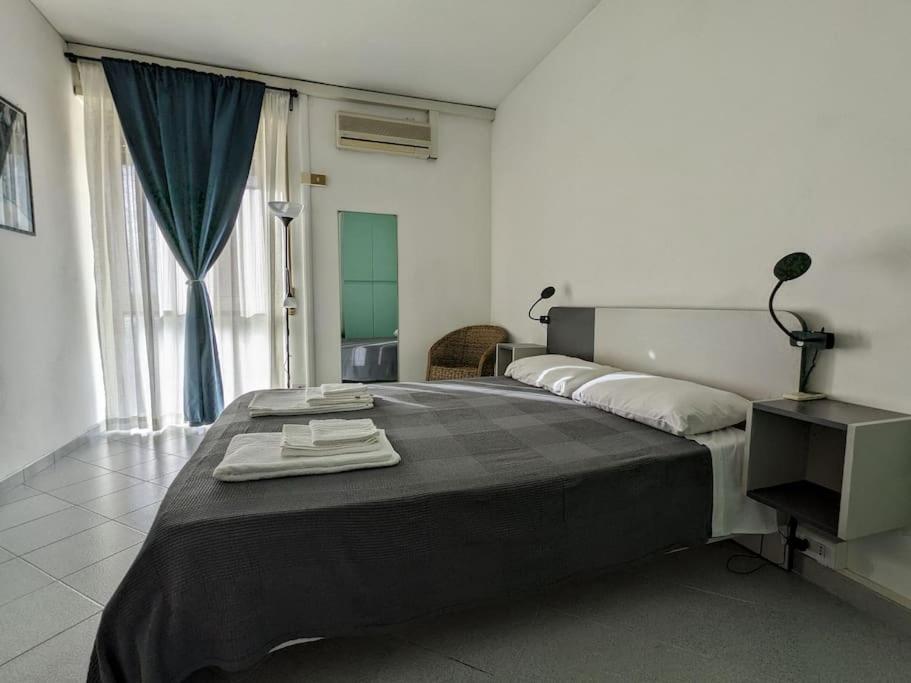 a bedroom with a large bed and a window at SyrakaHost Intero appartamento in Rome