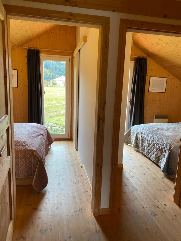 Postel nebo postele na pokoji v ubytování Chalet Bellevue Murau