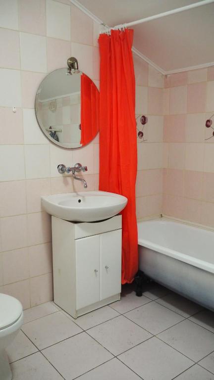 Koupelna v ubytování Apartament Centrum