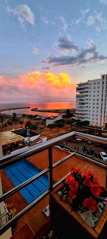 Balkón nebo terasa v ubytování Sunsetmare Vacational Apartment