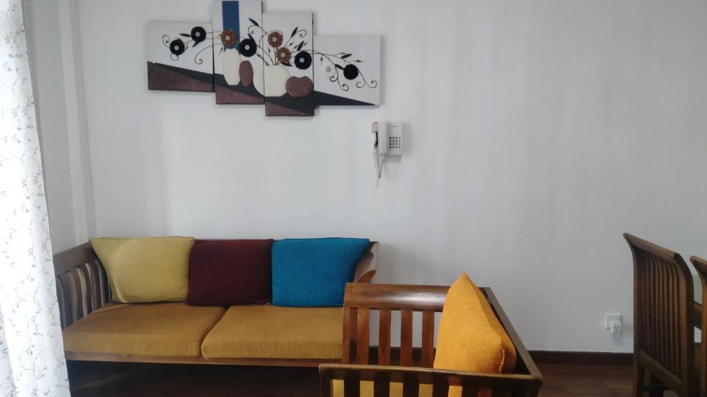 Posezení v ubytování Nuwara eliya Luxury Apartment