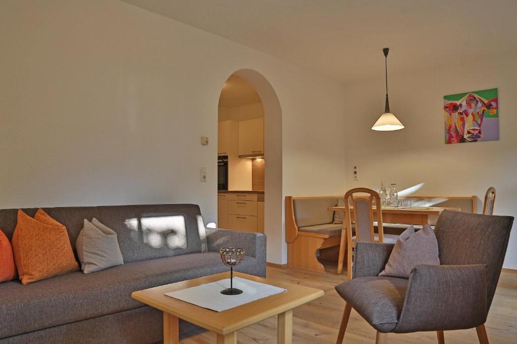 A seating area at Landhaus Schneider