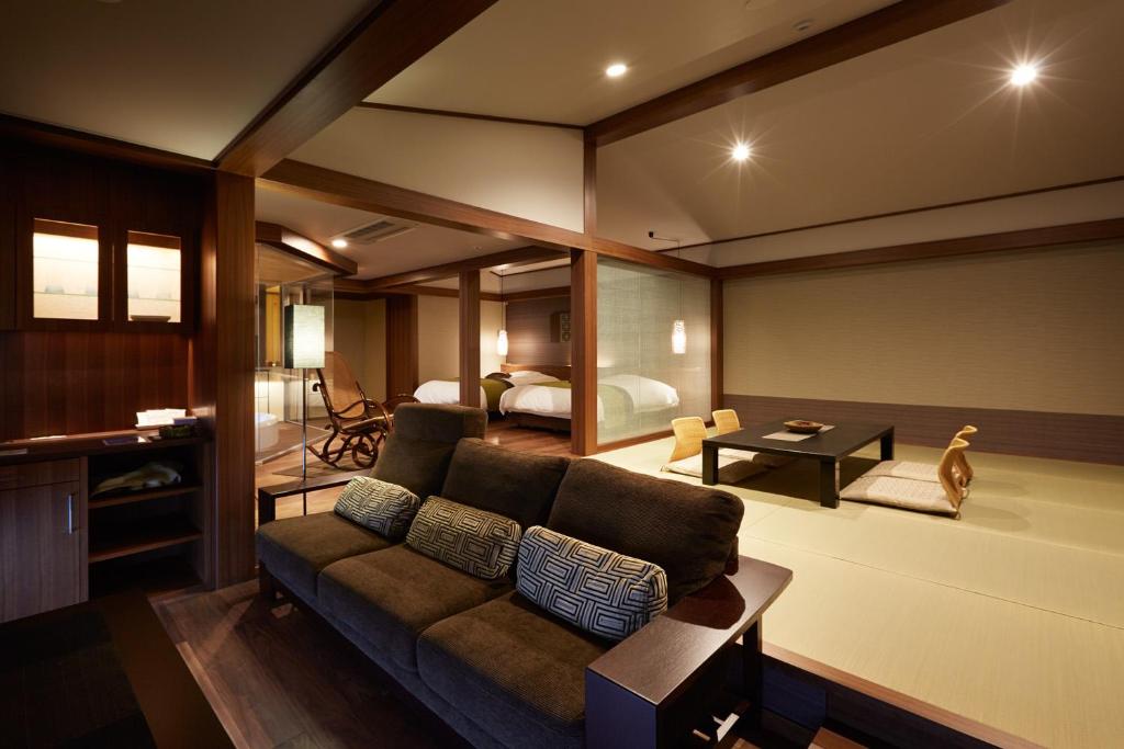 Posezení v ubytování Matsudaya Hotel