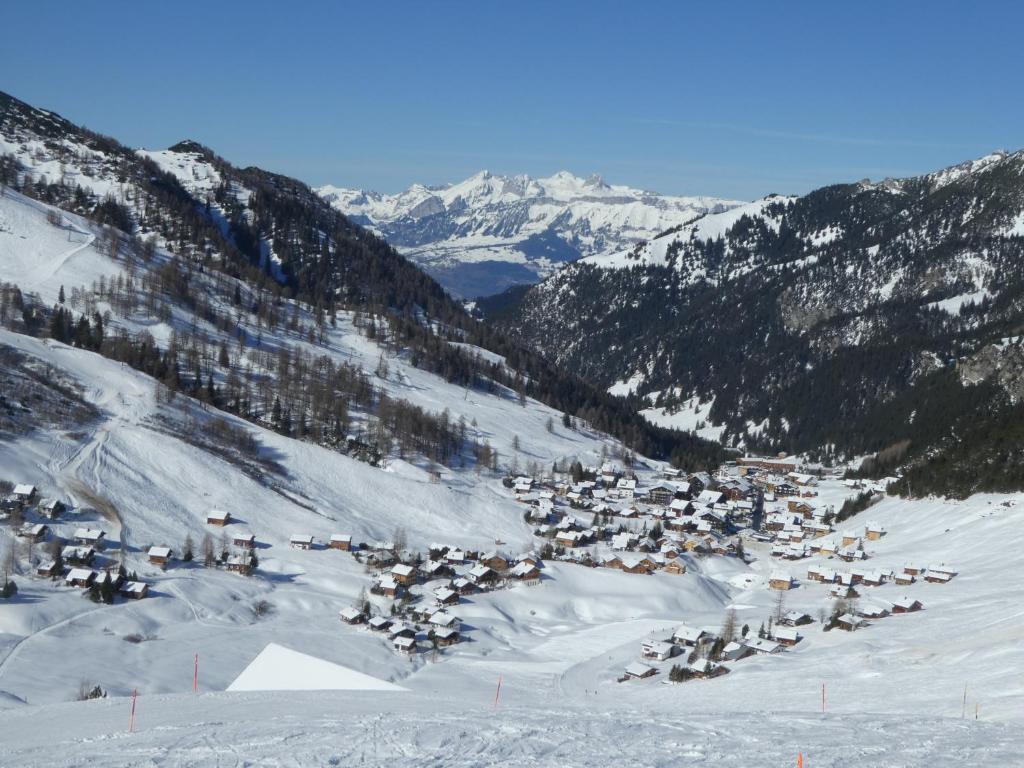 Ferienwohnungen Walserhof Malbun v zimě