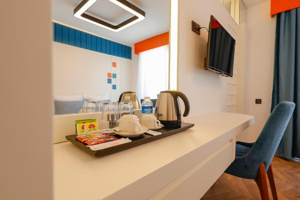 TV a/nebo společenská místnost v ubytování Forest In Hotel