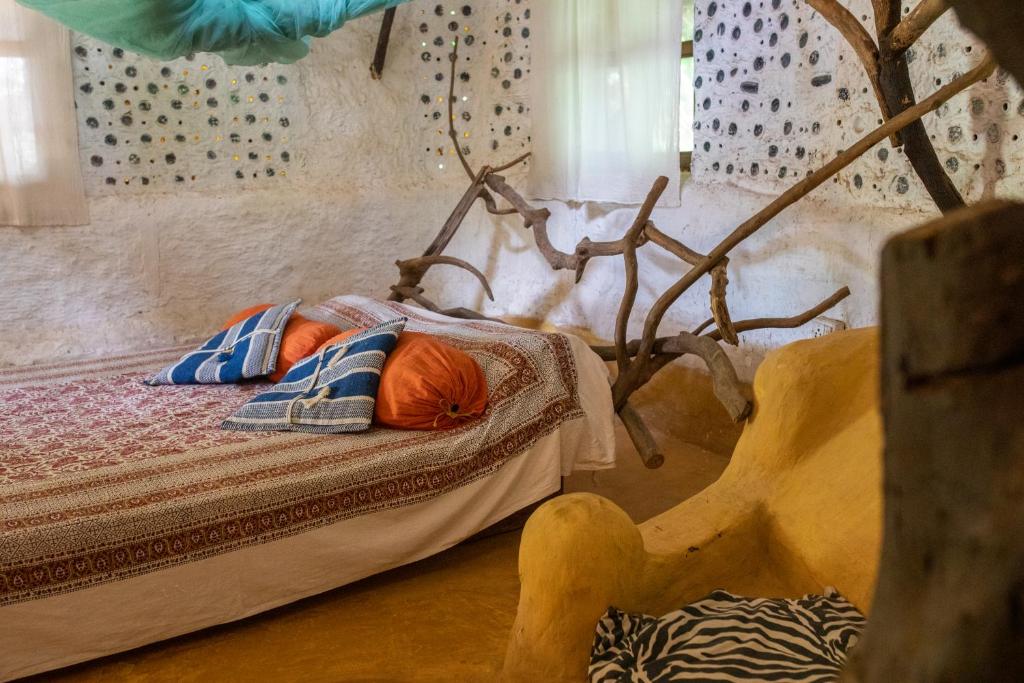 Postel nebo postele na pokoji v ubytování Saraya