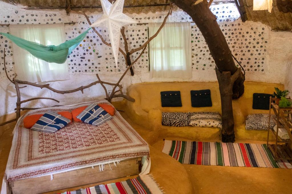 Postel nebo postele na pokoji v ubytování Saraya