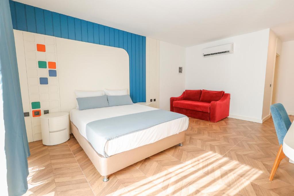 Postel nebo postele na pokoji v ubytování Forest In Hotel
