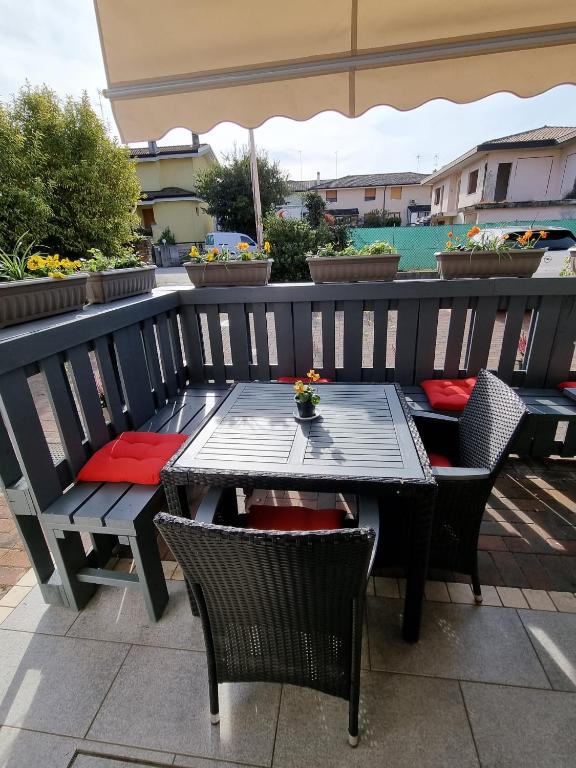 Balkón nebo terasa v ubytování Hotel Mezzaluna