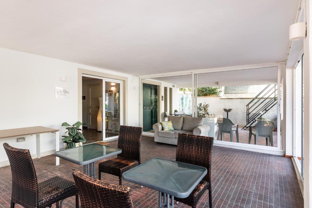 Posedenie v ubytovaní Le Torrette Rooms and Apartments