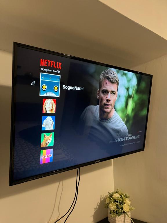 TV a/nebo společenská místnost v ubytování SognoNarni