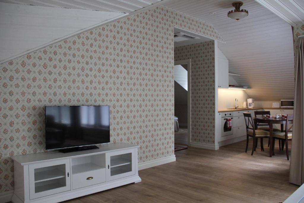 Kuchyň nebo kuchyňský kout v ubytování Pargimaja Apartments