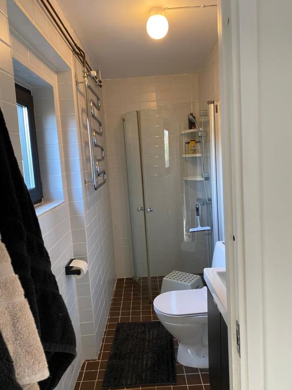 Koupelna v ubytování Bli Hel