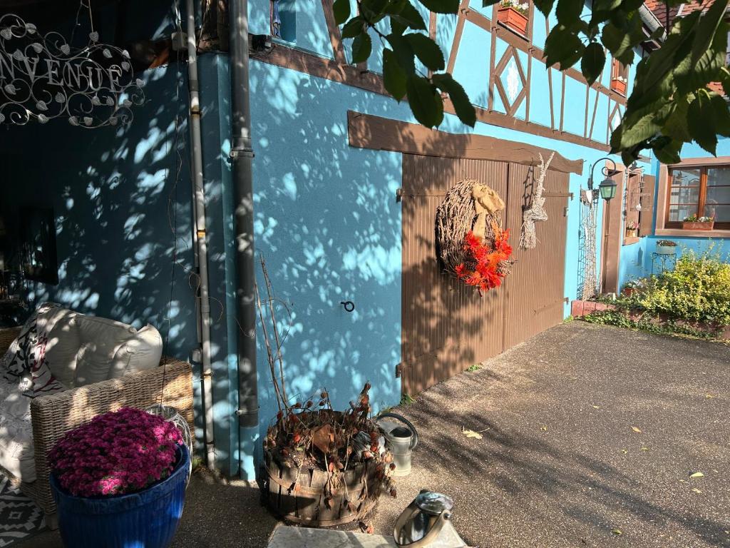 Zahrada ubytování Le Gîte bleu