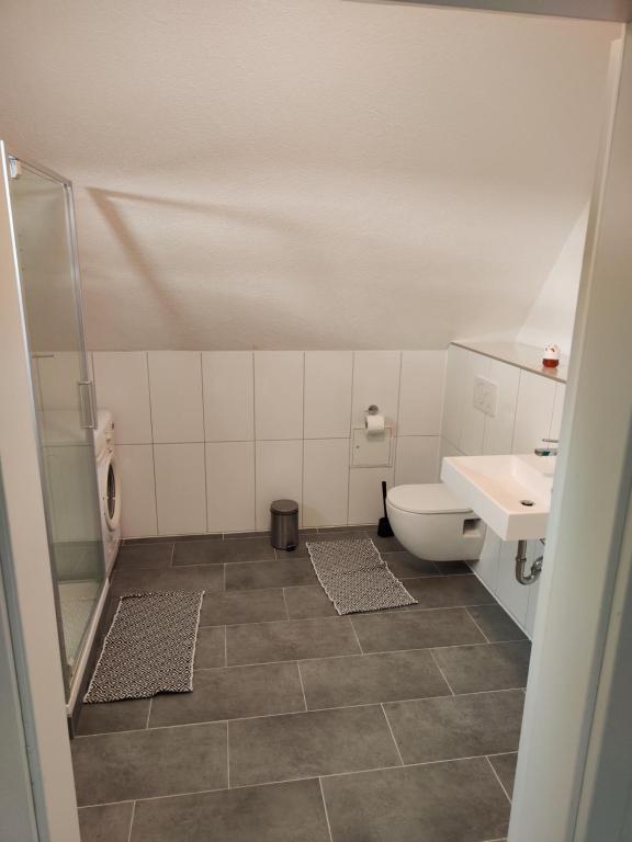 Koupelna v ubytování Ricard Bad Säckingen