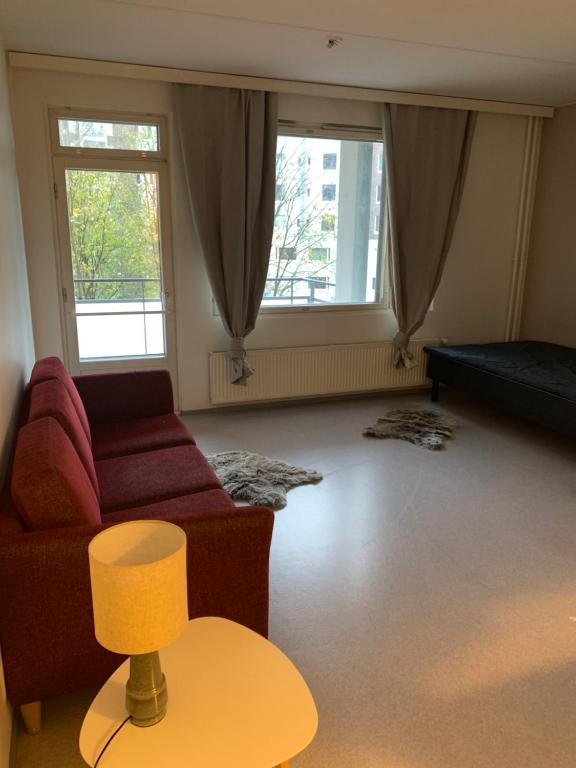 Posezení v ubytování Helsinki City Center, Apartment by Metro, Restaurants, Park, Cafes