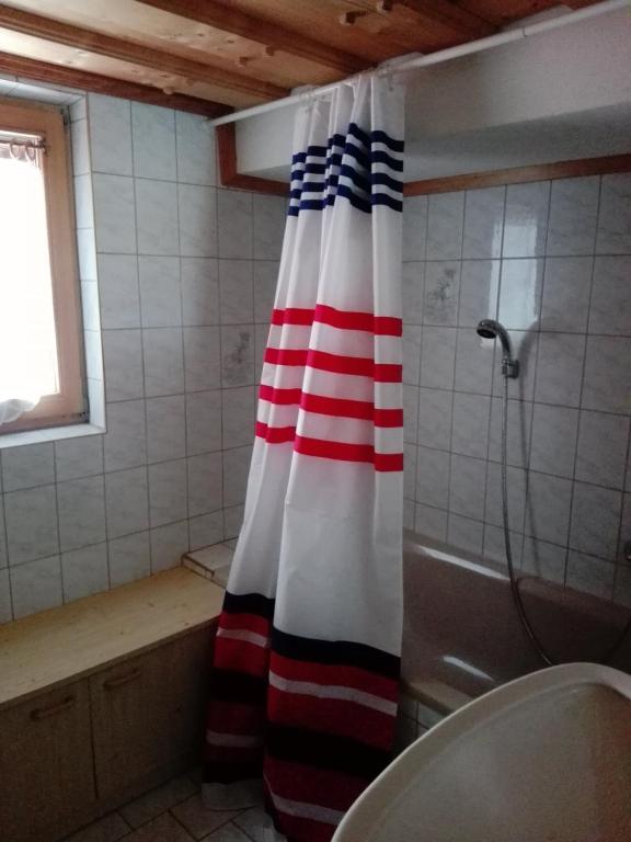 Koupelna v ubytování La vecchia Mesnerhaus