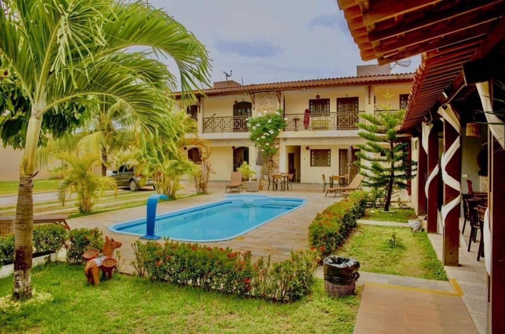 área externa da pousada