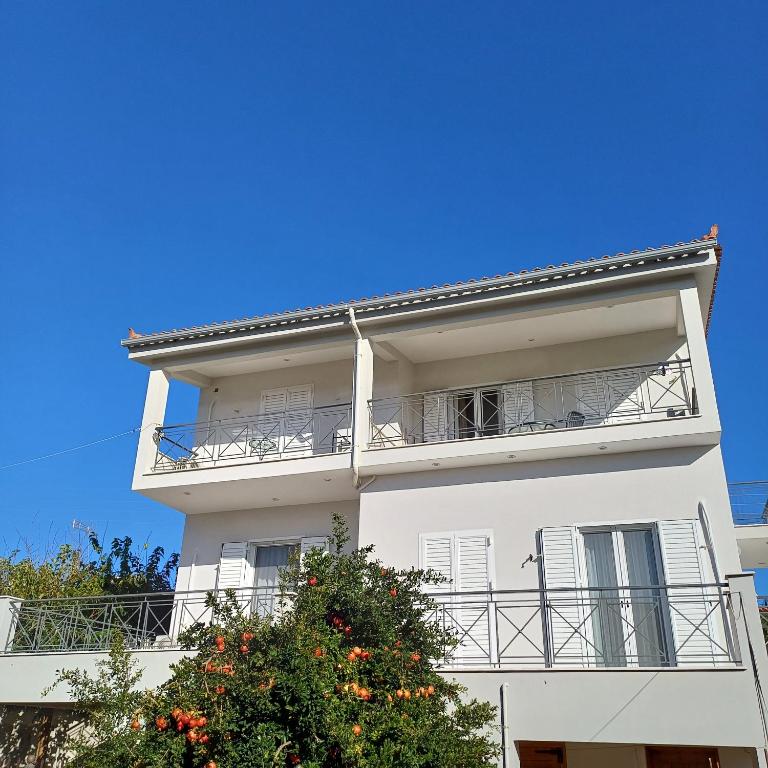 Balkón nebo terasa v ubytování Villa Mykines