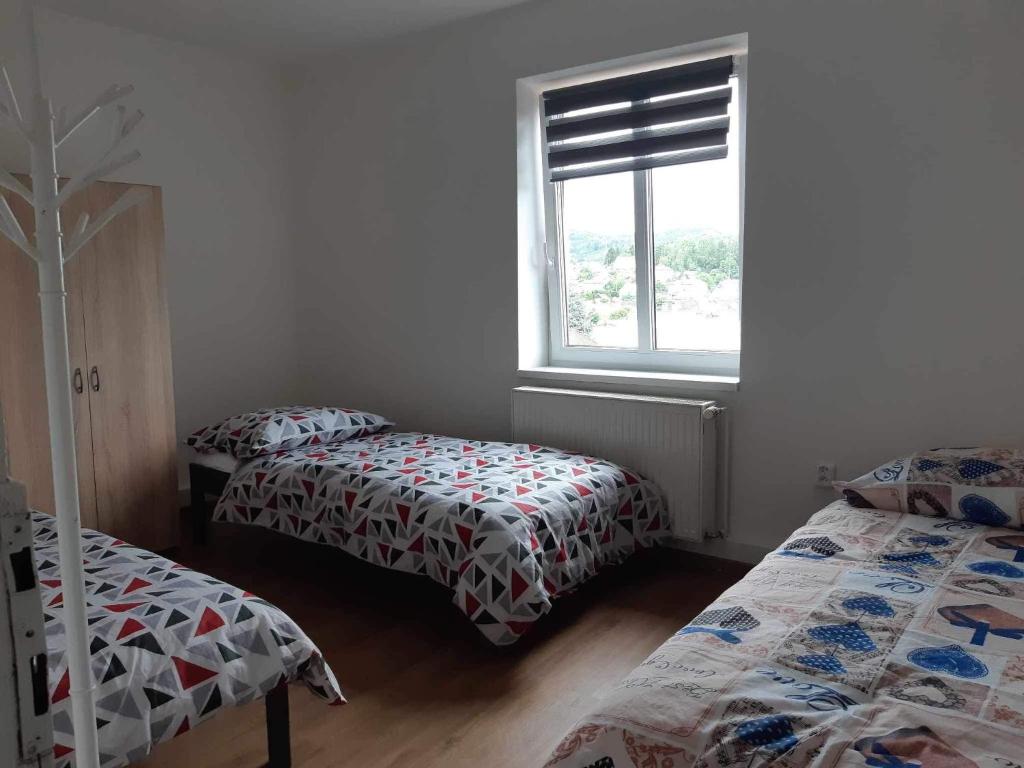 Postel nebo postele na pokoji v ubytování PENZION Hamburk