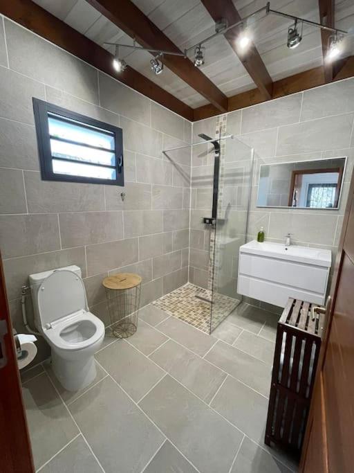 Koupelna v ubytování Austral House-chalet sud sauvage
