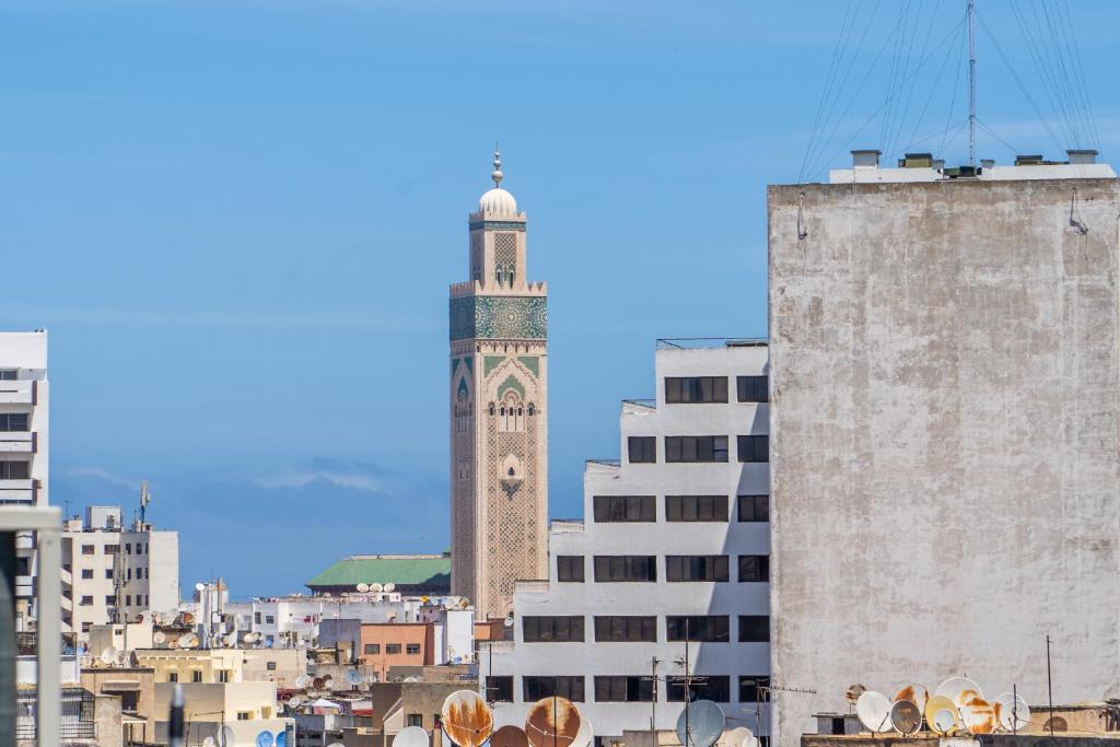 Nespecifikovaný výhled na destinaci Casablanca nebo výhled na město při pohledu z hotelu