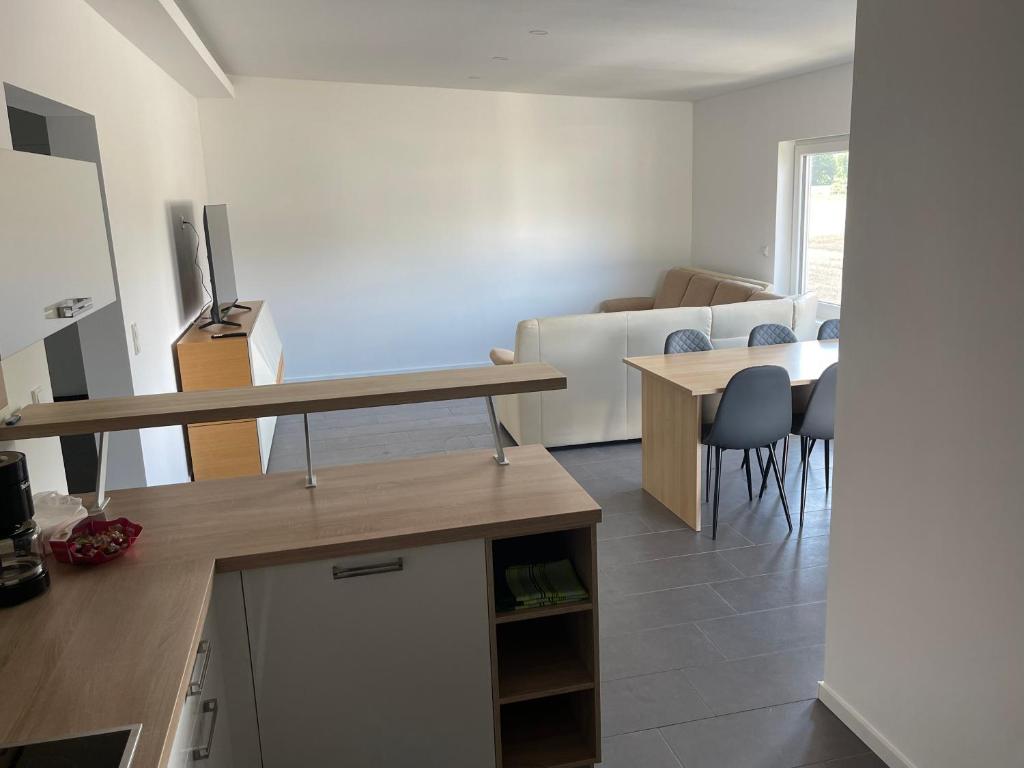 Kuchyň nebo kuchyňský kout v ubytování Penthouse Ob2