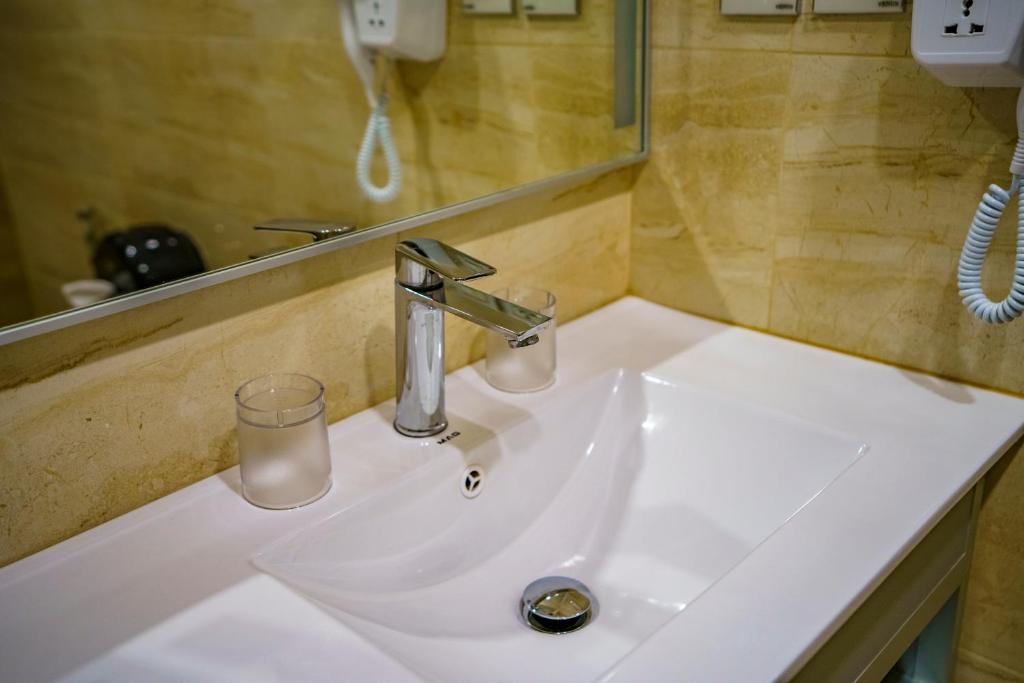 Koupelna v ubytování Petra Icon Hotel