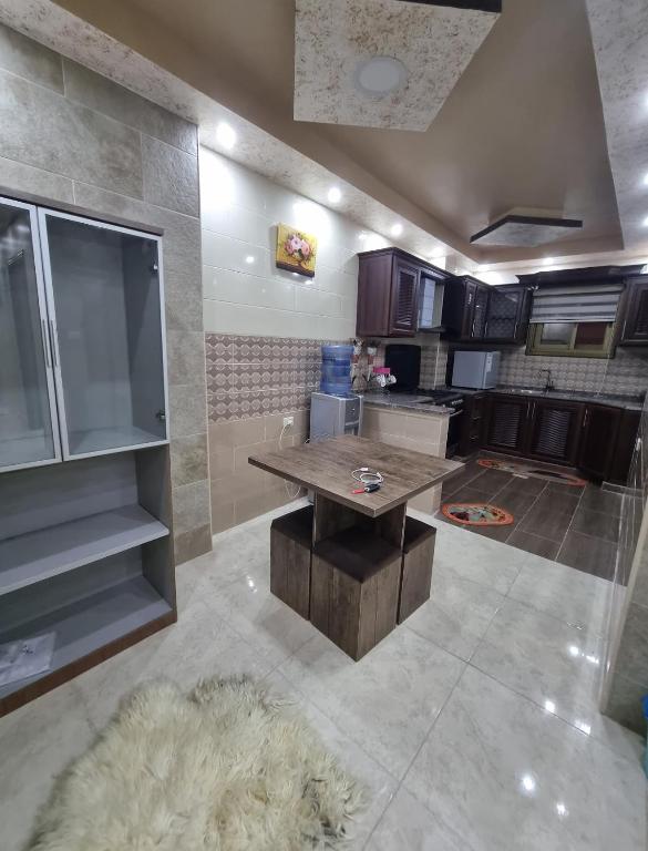 Kuchyň nebo kuchyňský kout v ubytování Petra View Flat