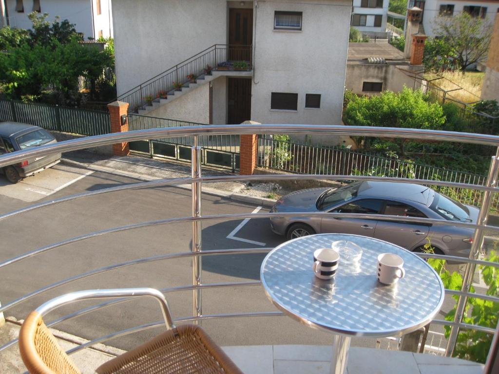 En balkon eller terrasse på Dina Apartments